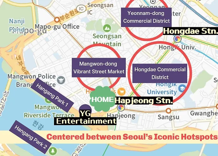 Villa Hongdae#hapjeong Station 7 Minutes #room7 #imagined Mansion #spacious Living Room#large Room#exclusive Use#designer *